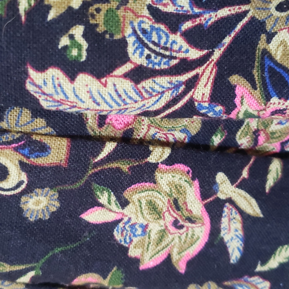 MM COUTURE by MISS ME Navy Strapless Dress Cotton Pink Floral Rosette SMALL - Picture 8 of 11